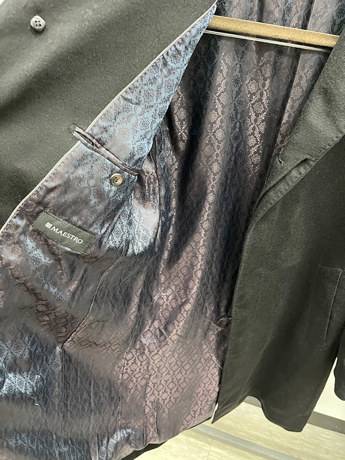 100) 마에스트로 콜롬보 캐시미어100% 코트  상품이미지6