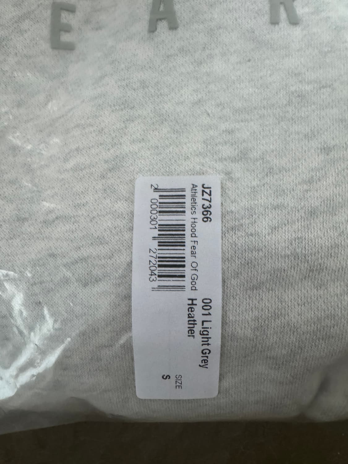 아디다스 Athletics Fear of God 후드티 S 새상품 상품이미지2