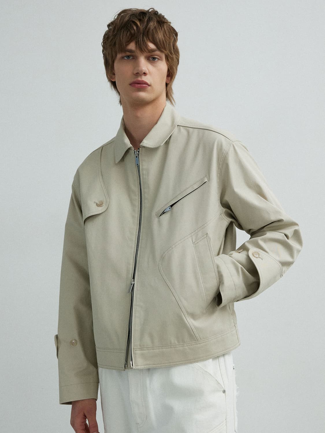 언지미크 트렌치 자켓 L 상품이미지1