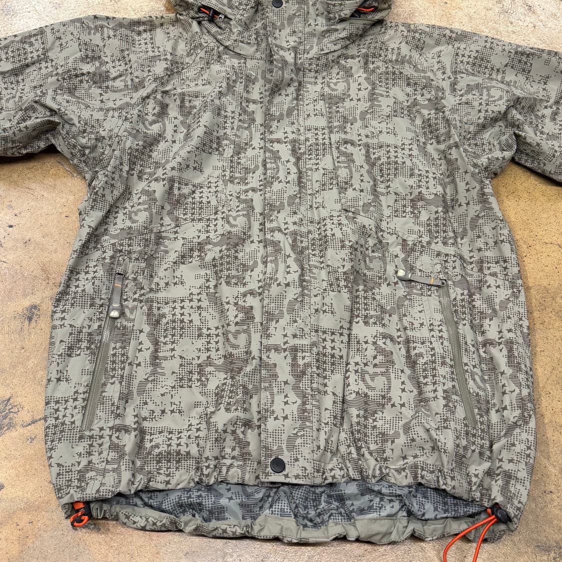 [정품/M] berghaus 카모 패턴 후드 바람막이 자켓 b15 상품이미지3