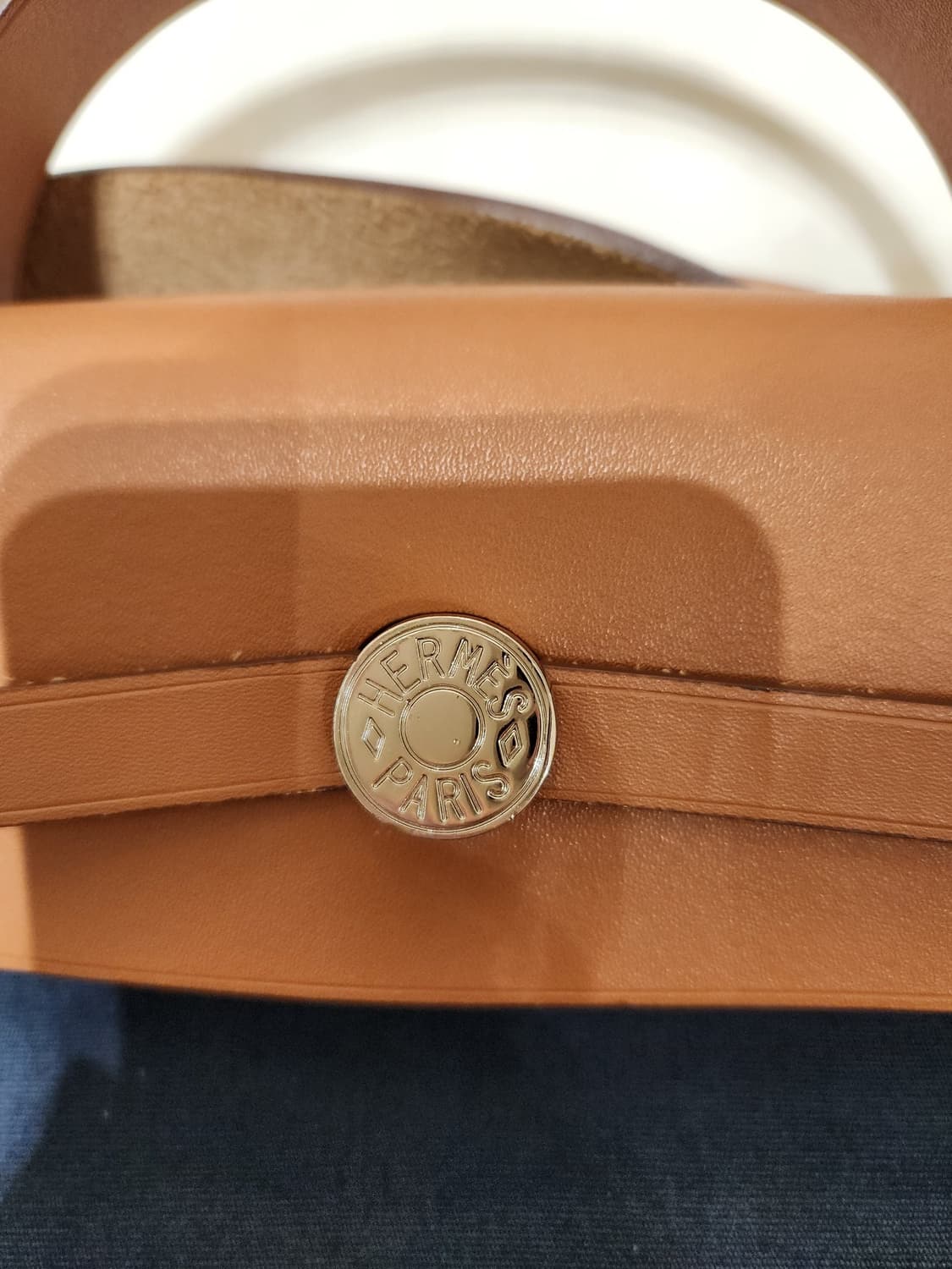에르백 Herbag 31사이즈 네이비 카멜 안감 핑크 상품이미지2