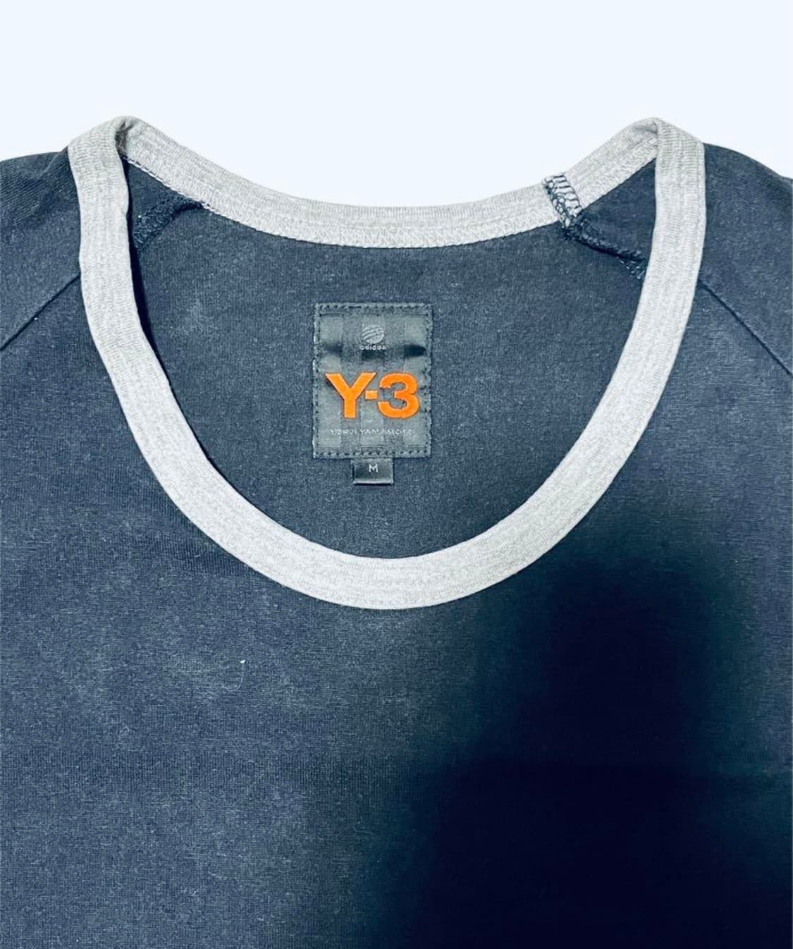 Y-3 자수로고 네이비 반팔 M 상품이미지4