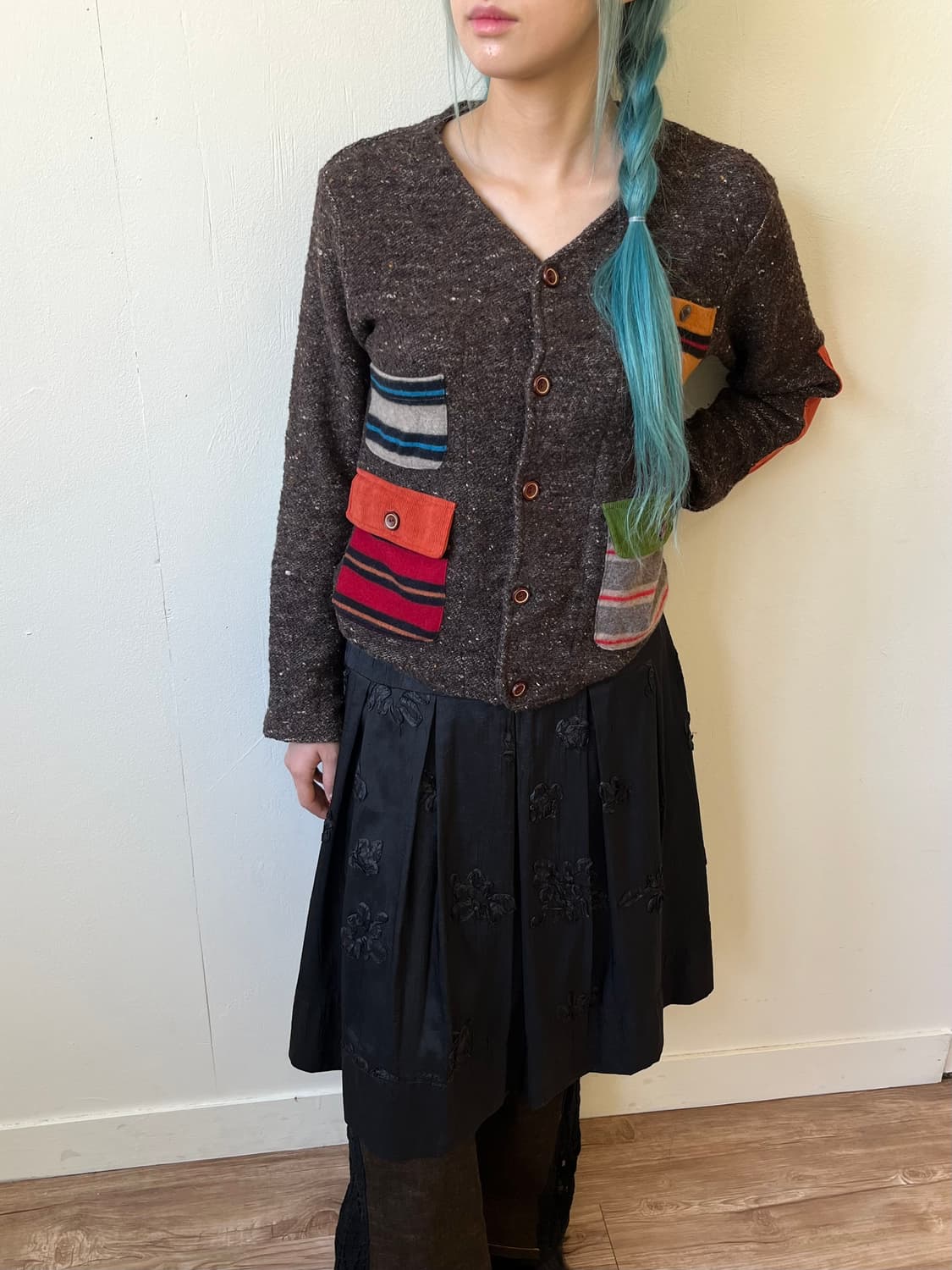 GO SLOW CARAVAN 패치워크 가디건 상품이미지5