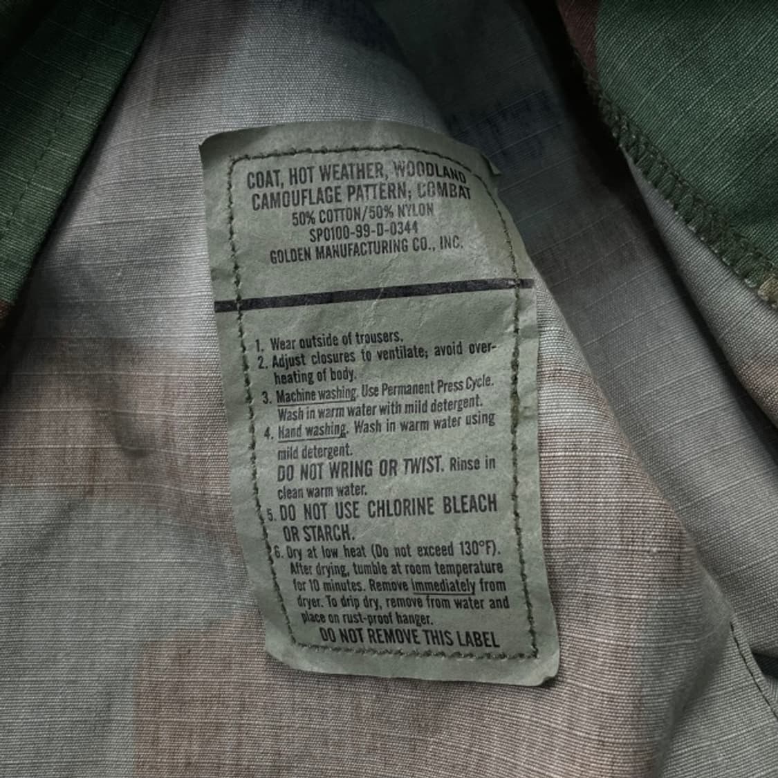 100 미군 오리지날 BDU 자켓 상품이미지4