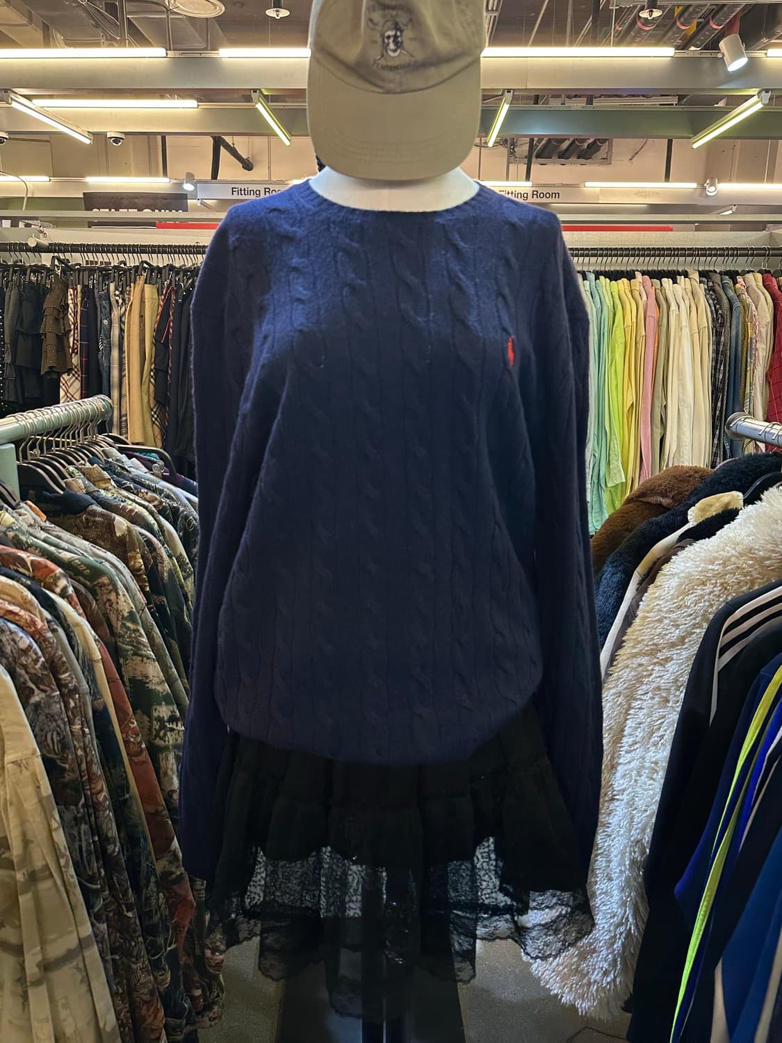 POLO 폴로 네이비 케이블니트 상품이미지2