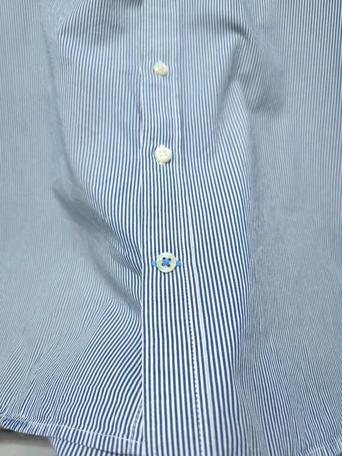 타미힐피거 남성 블루 스트라이프 셔츠 (95) 상품이미지5