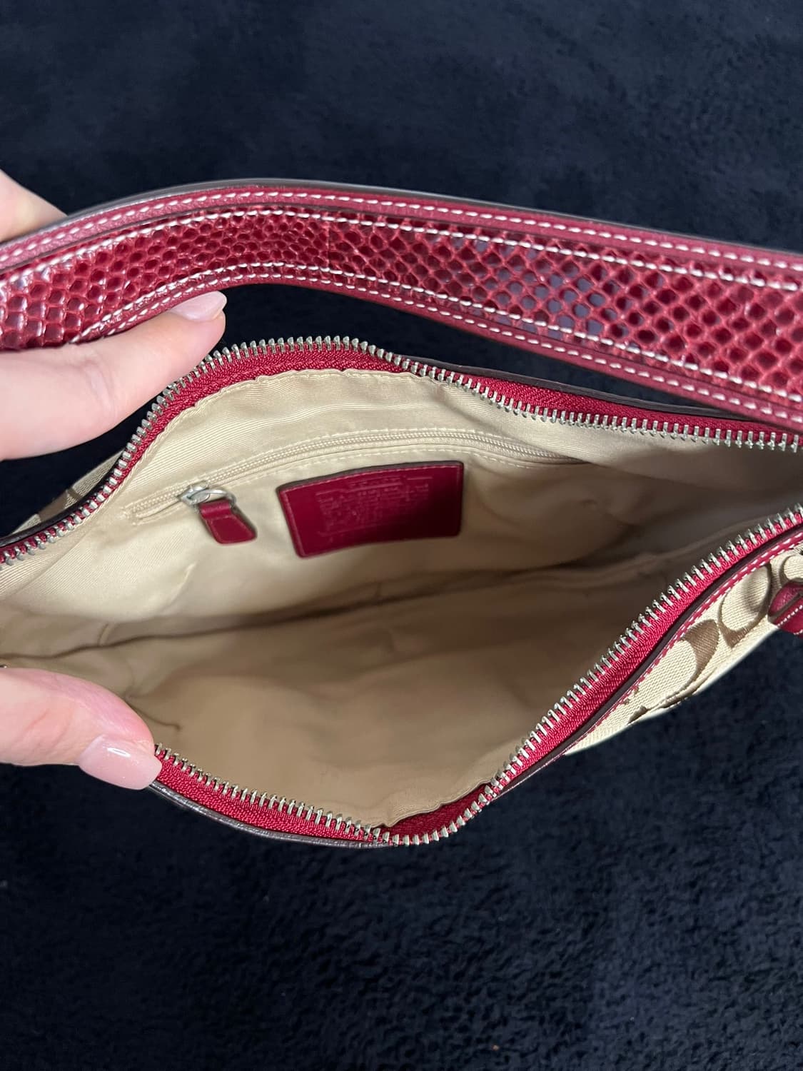 코치 시그니처 숄더백 패치워크 Y2k 상품이미지3