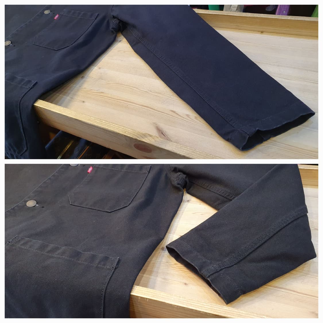 100.리바이스 블랙 데님 자켓 상품이미지4