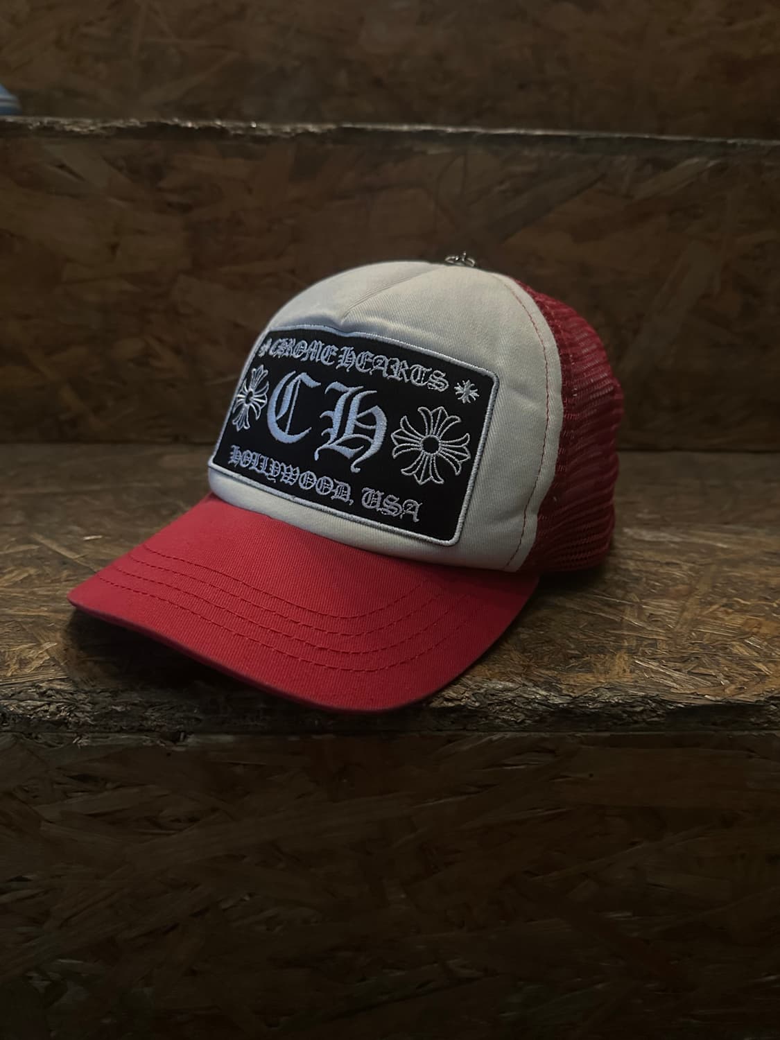 Chrome Hearts 크롬하츠 레드컬러 ch로고 메쉬캡 상품이미지1