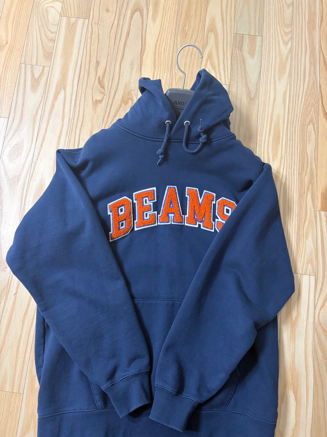 빔즈 베이직 후드티 네이비 L사이즈  상품이미지2
