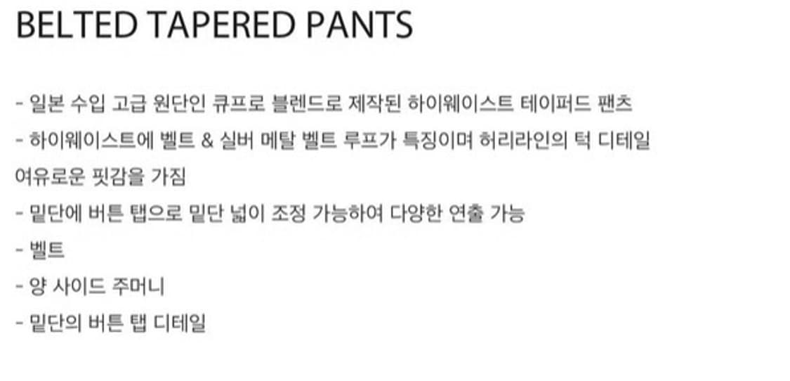 비자비 BELTED TAPERED PANTS (BEIGE) 상품이미지6