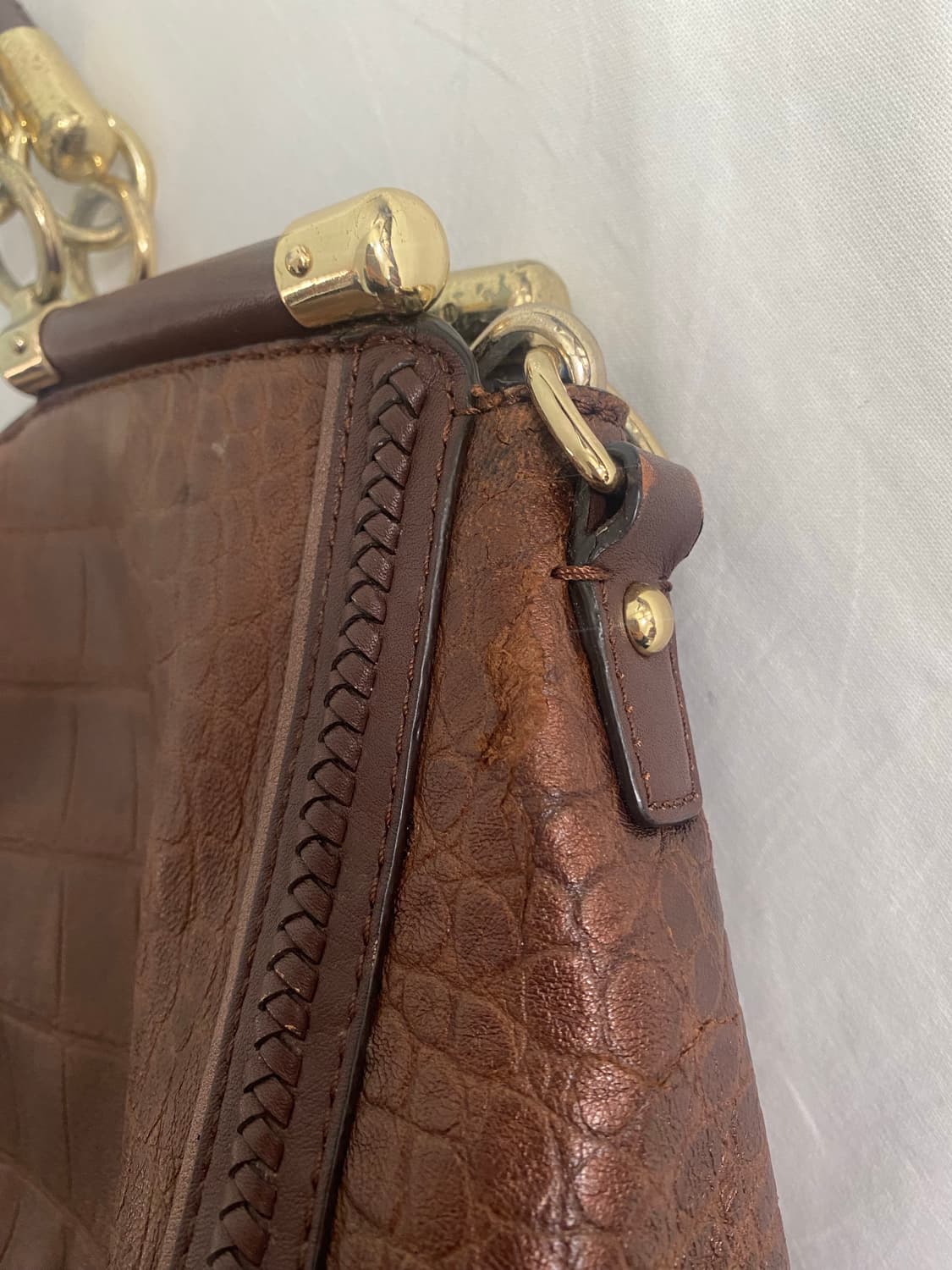 코치 메디슨 캐롤라인 악어 투웨이백 숄더백 토트백 <89> 상품이미지10