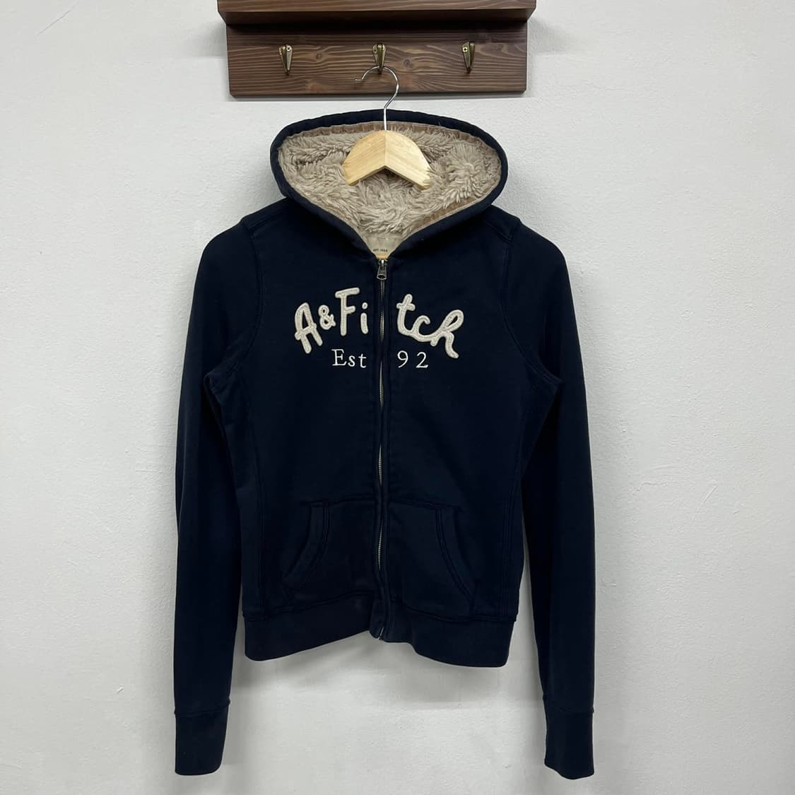 아베크롬비 y2k 울프죠 대대장 후드집업 희귀져지(S) 상품이미지3