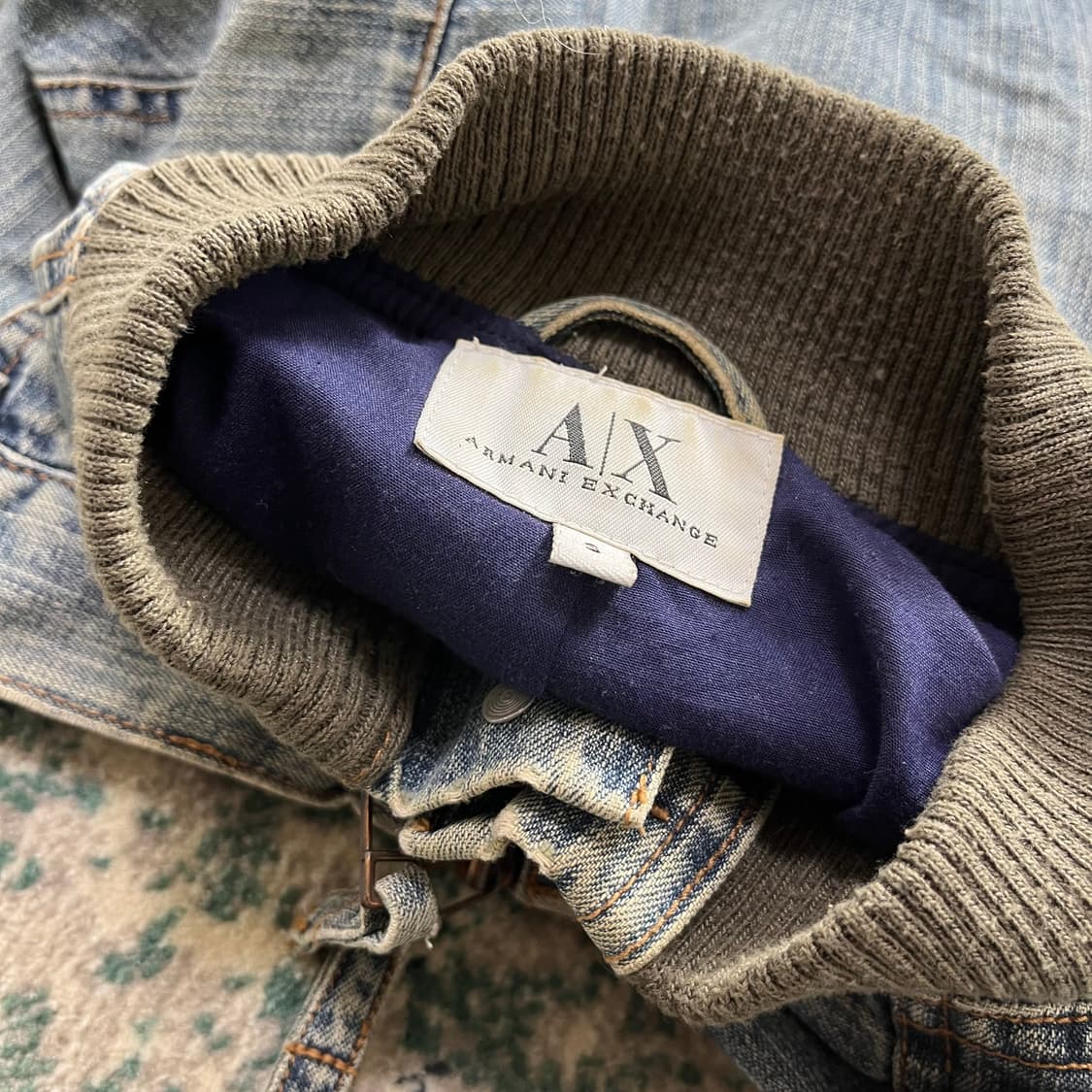 Armani 아르마니 익스체인지 y2k 데님 트러커 자켓(s) 상품이미지4