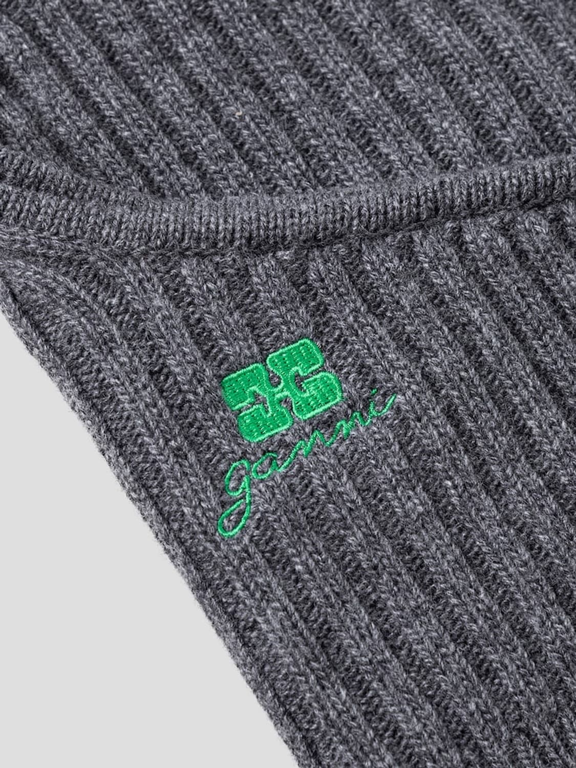 가니 25fw 울 믹스 바라클라바/그레이 상품이미지3