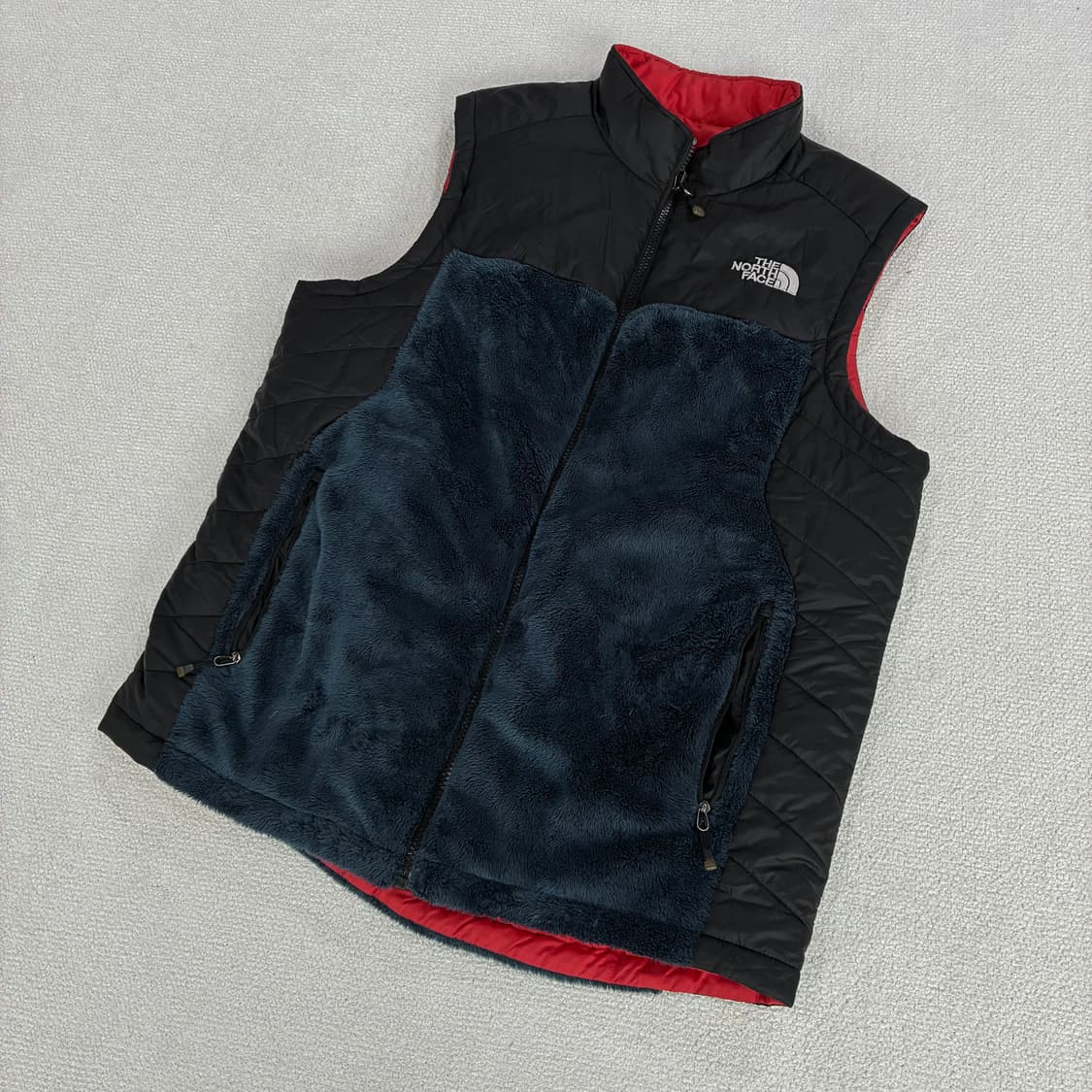 노스페이스 빨간색 양면 조끼  상품이미지1