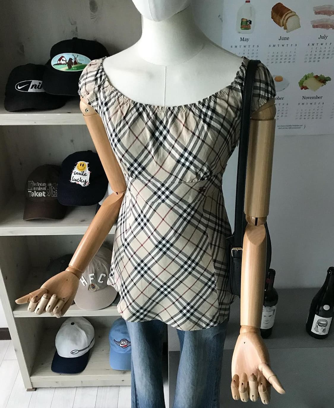 버버리 로고 노바체크 블라우스 상품이미지7