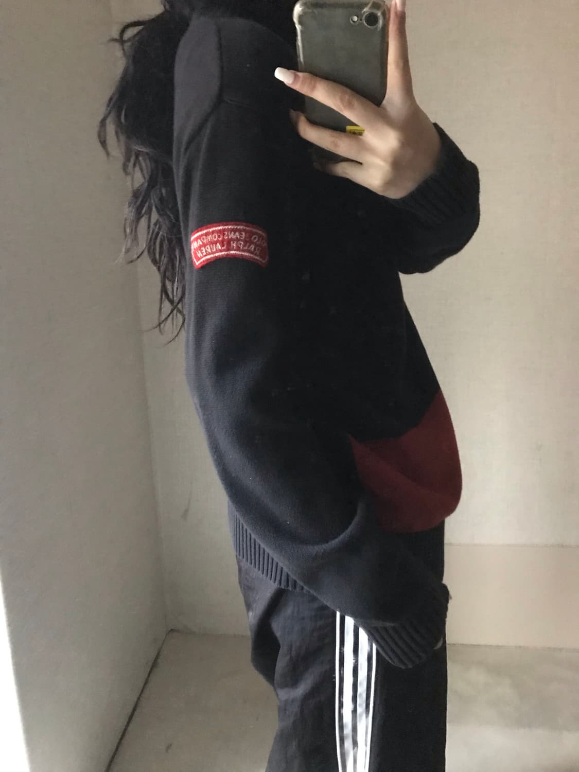 폴로 진스 패치 니트 반집업 상품이미지4