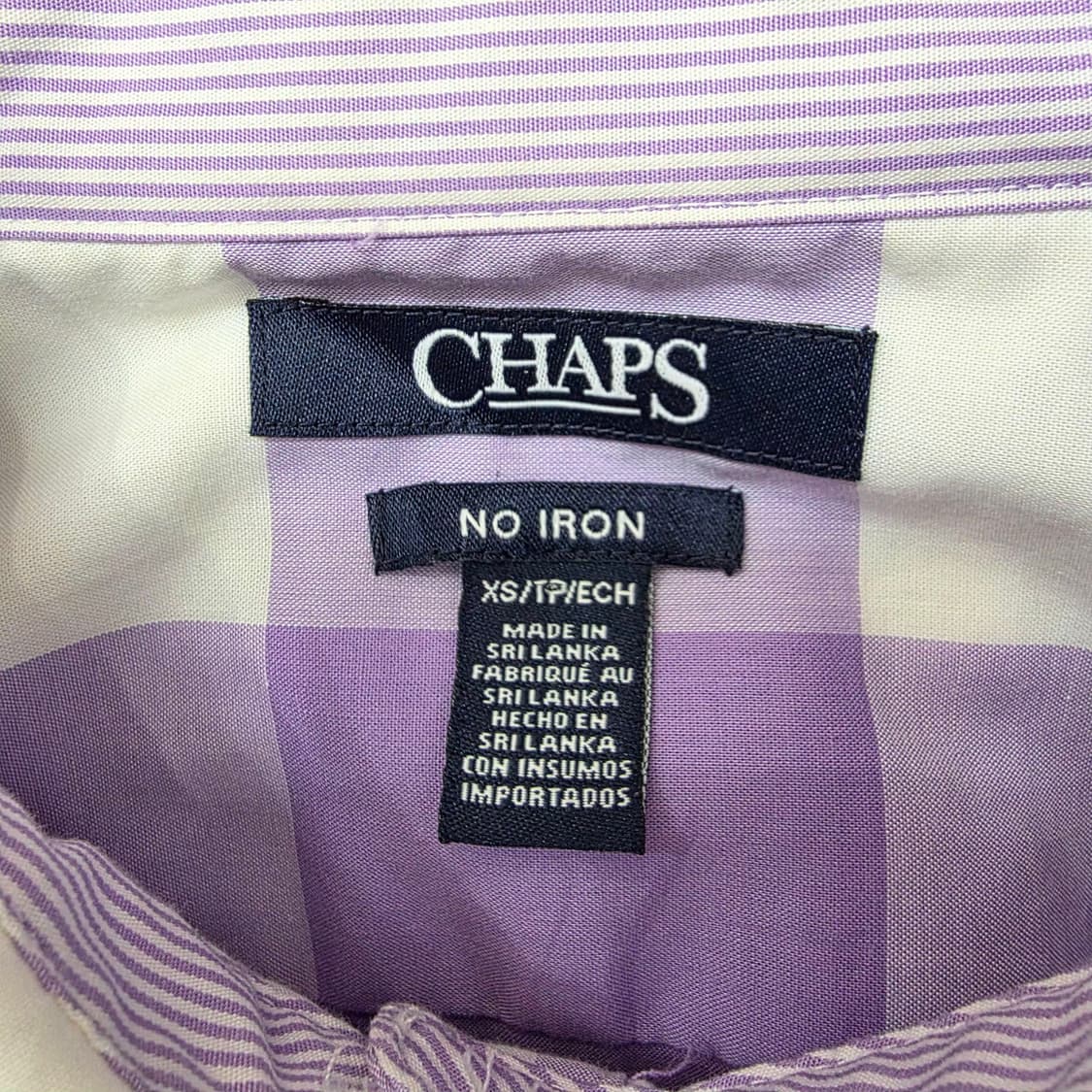 CHAPS 퍼플 코튼 체크 셔츠 상품이미지9
