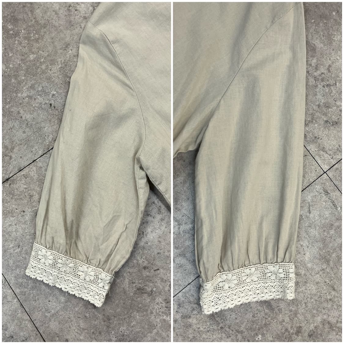 빈티지 블라우스 오트밀 #csz3284 상품이미지10