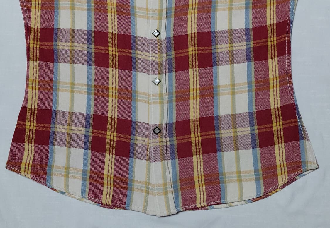 [M] Luckystore Tailors 웨스턴 패치 체크 셔츠 상품이미지4