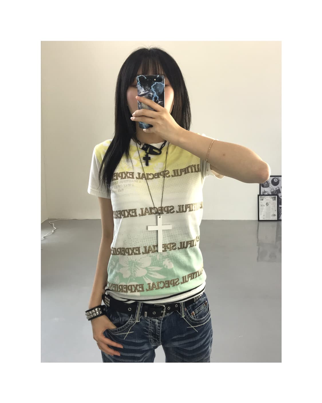Jpn Printing Short Sleeve T-Shirts 상품이미지1