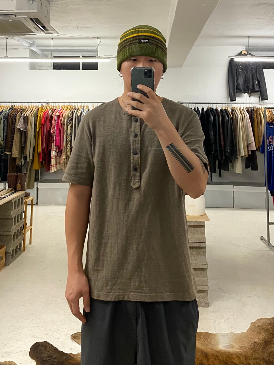 TAKEO KIKUCHI henley neck t-shirts 상품이미지7