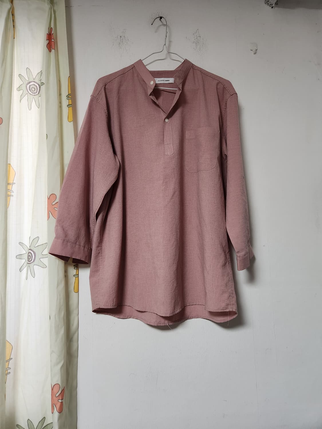 남성 헨리넥 칠부 셔츠 F 상품이미지1
