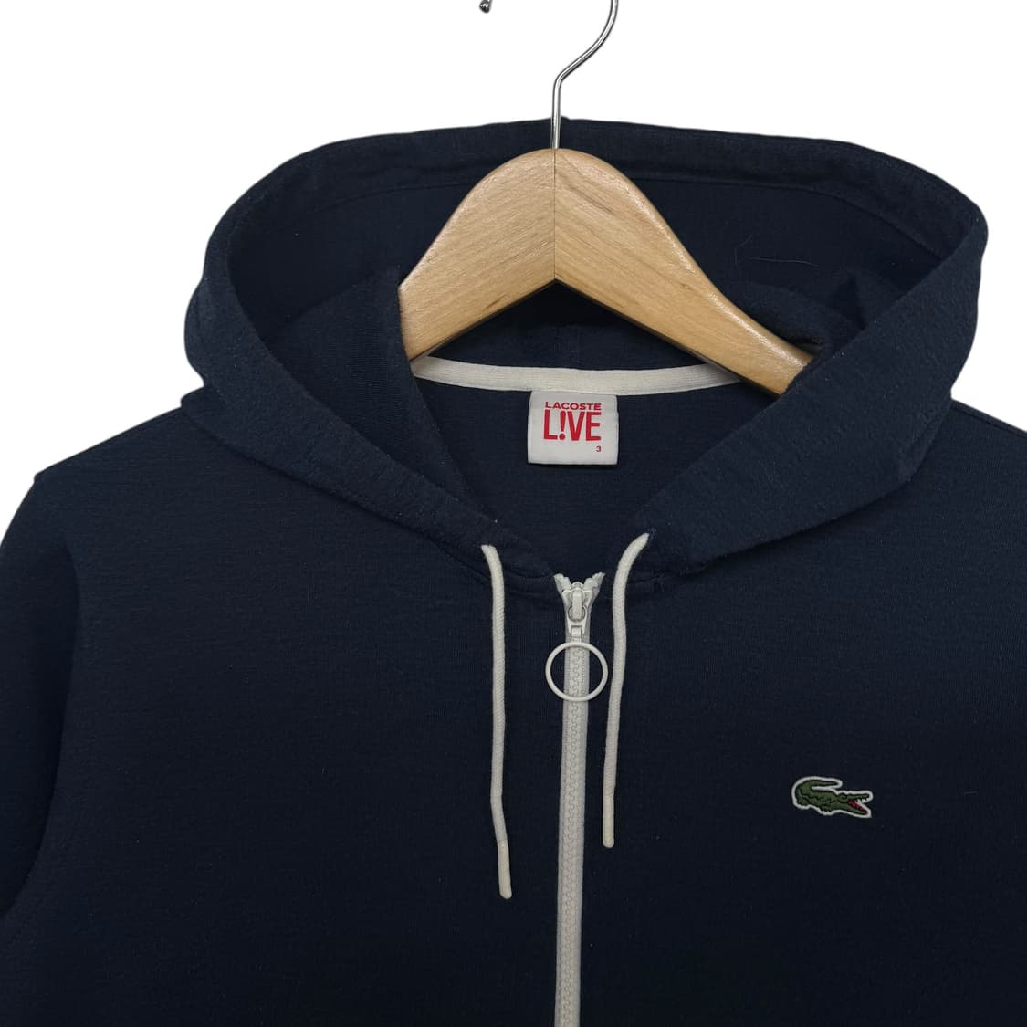 라코스테 라이브 로고 후드집업 상품이미지2