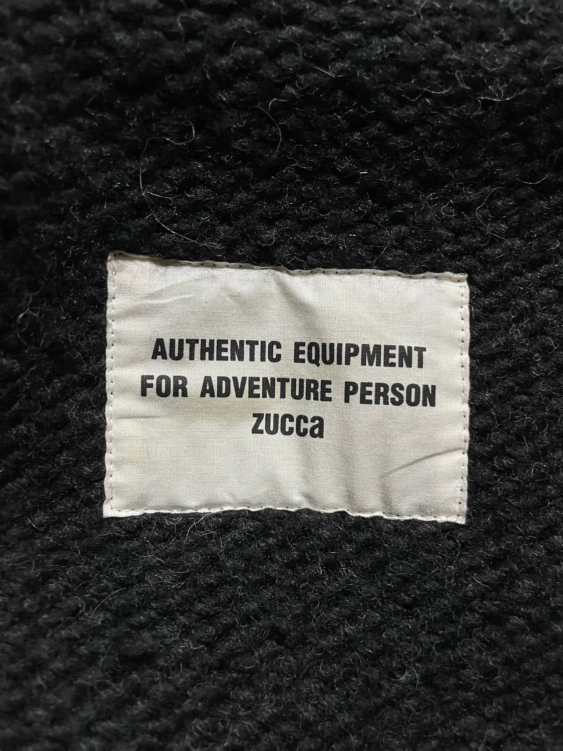 Zucca 주카 하이넥 울 니트집업 스웨터 차콜 일본빈티지 00s헬무트랭 상품이미지9