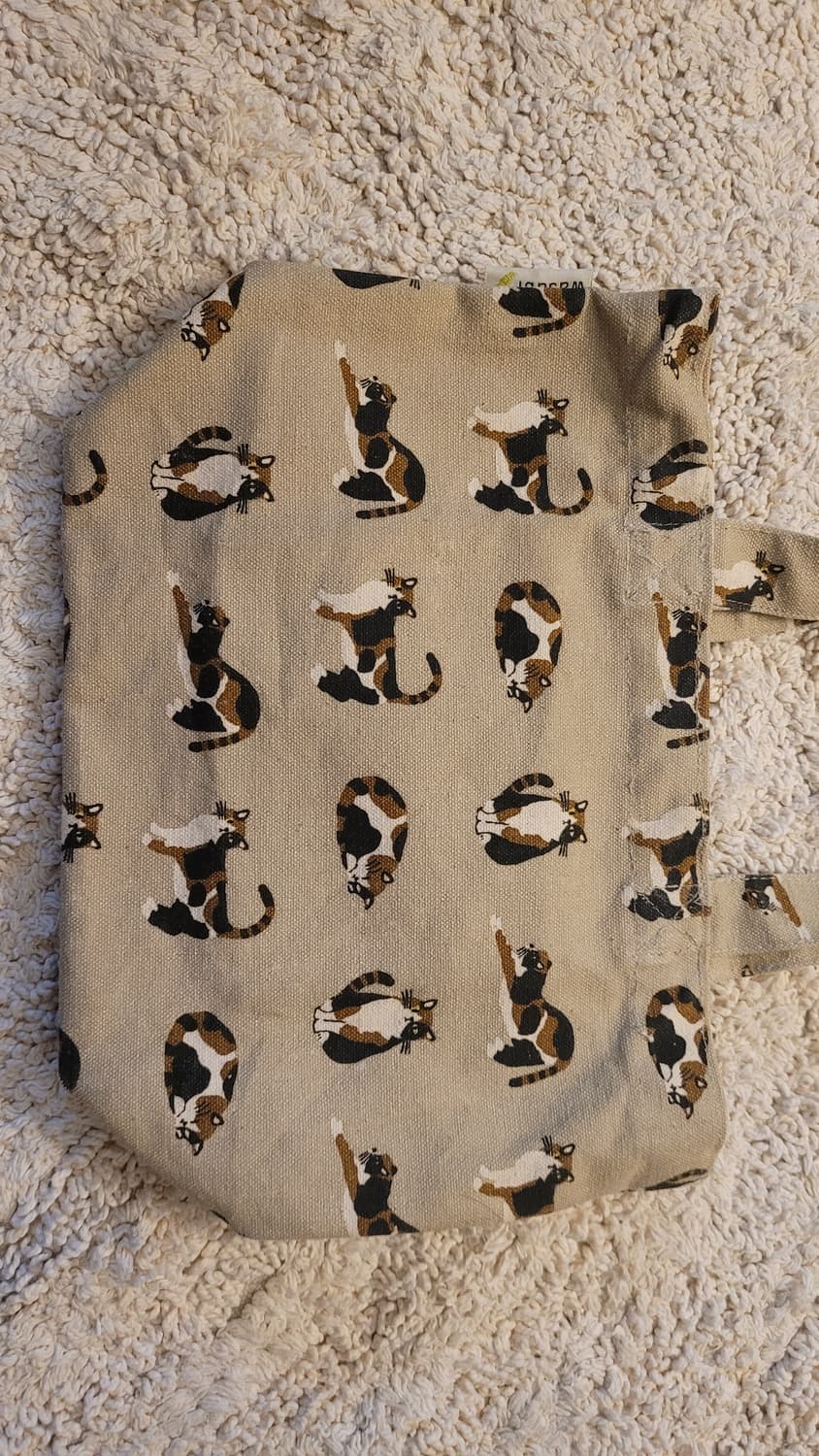 일본 고양이 패브릭 손가방 상품이미지5