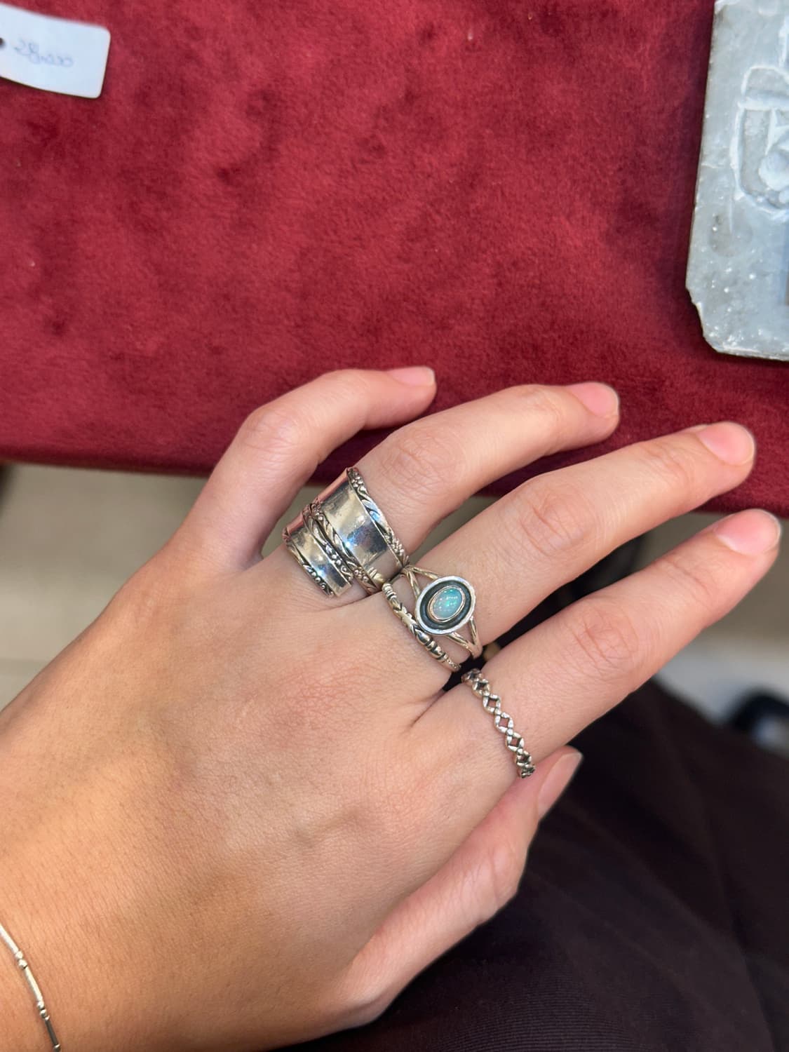 Vintage spoon 925silver ring 상품이미지7