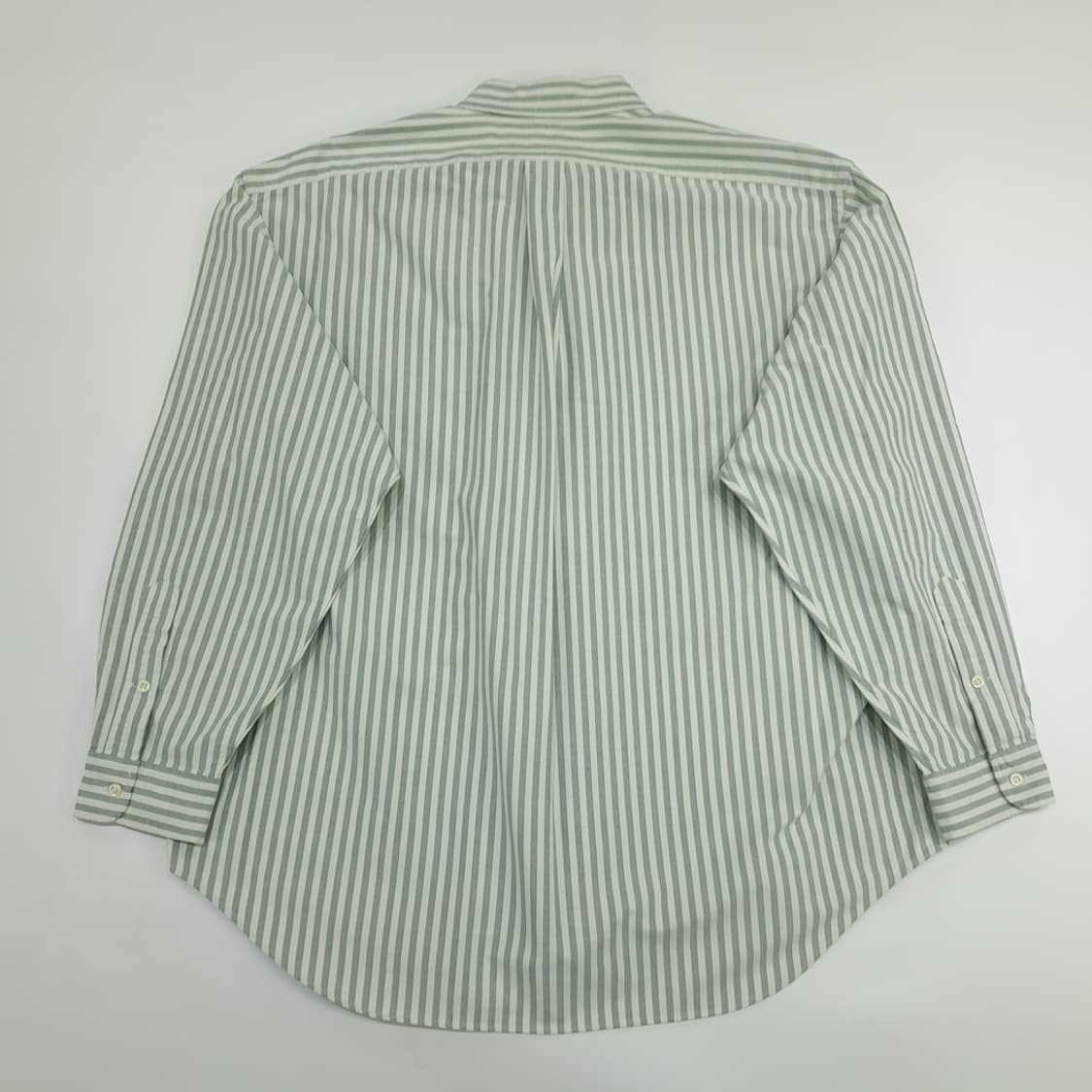Co848 XL 폴로 랄프로렌 빅셔츠 세이지그린 볼드스트라이프 긴팔 셔츠 상품이미지7