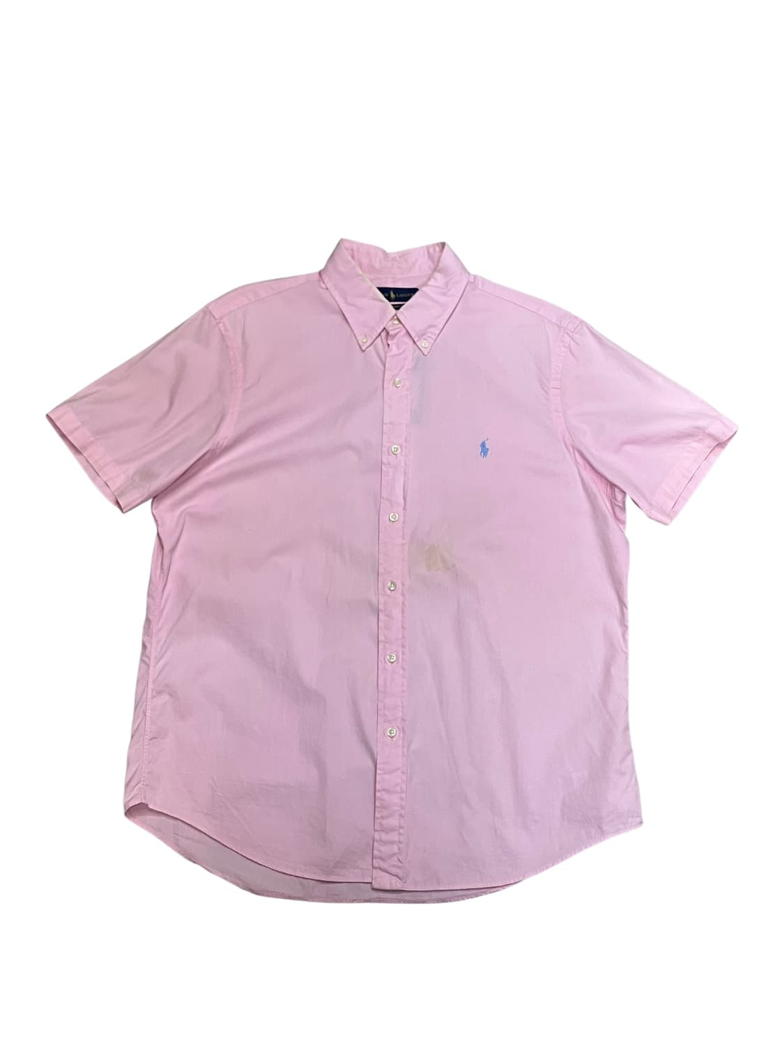 폴로 랄프로렌 베이직 코튼 반팔 셔츠 핑크 L #csz4107 상품이미지3