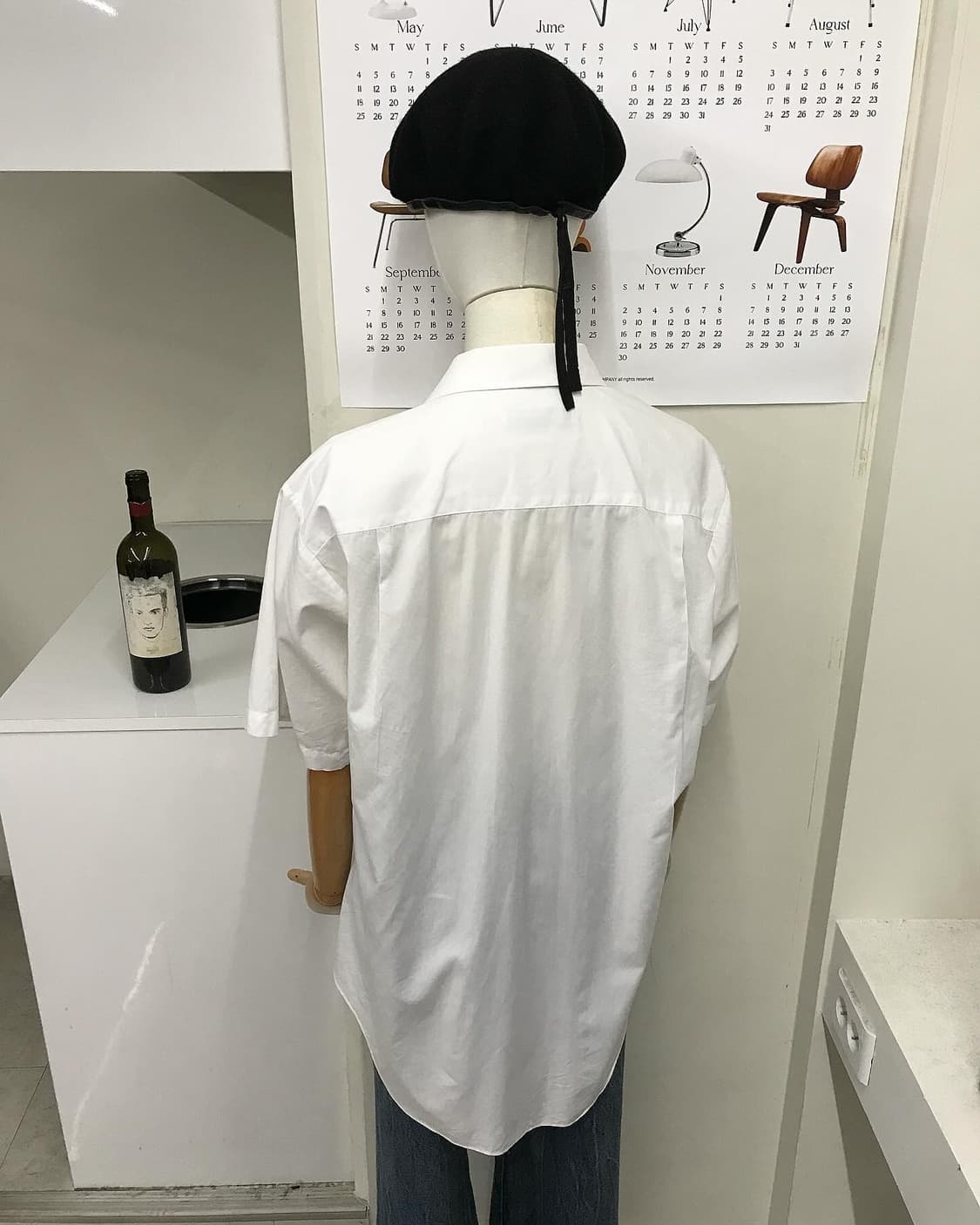 꾸레쥬 로고 오버핏 반팔 셔츠 상품이미지9