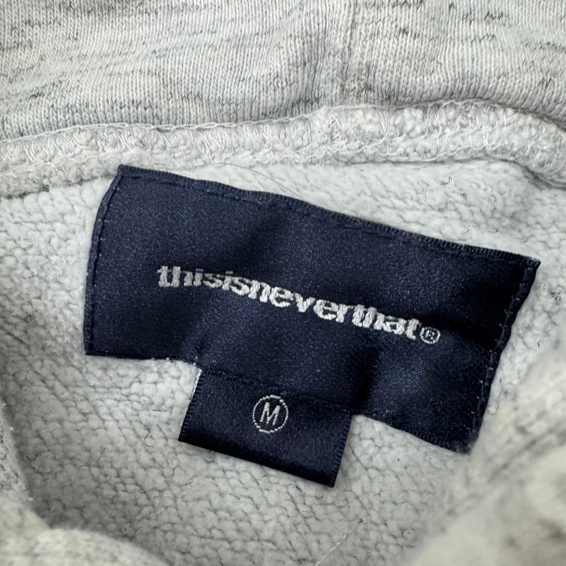 M 디스이즈네버댓 디네댓 자수 빅로고 후드 티셔츠  상품이미지5