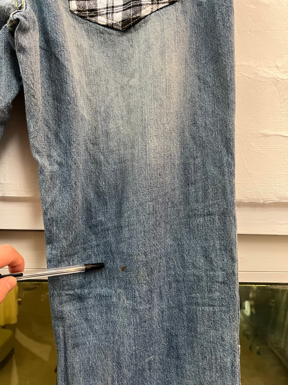 Solberry jeans 패치워크 데미지 데님 진 36 상품이미지7