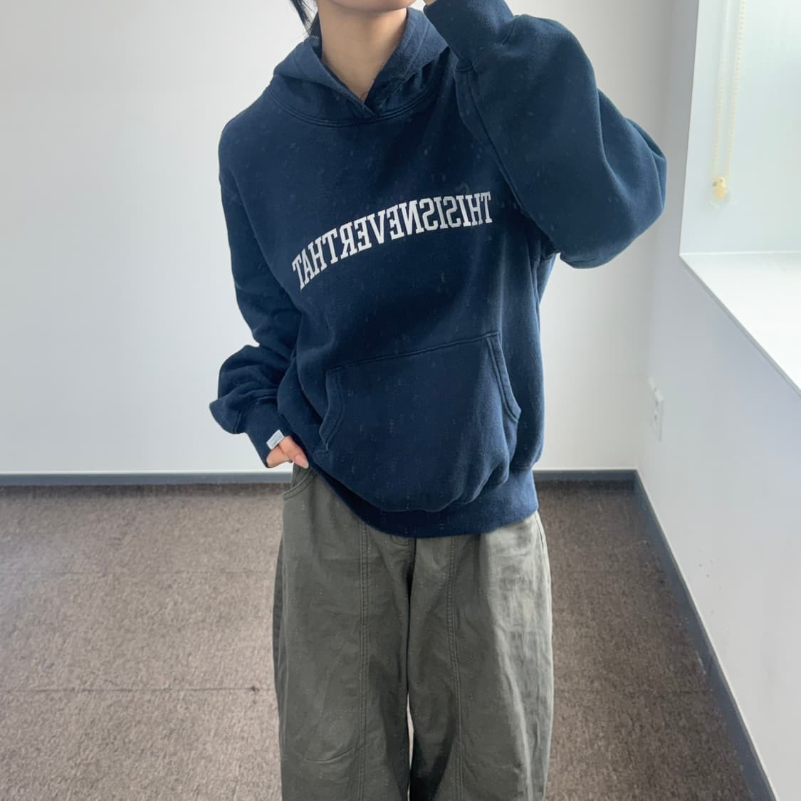 Thisisneverthat 디스이즈네버댓 네이비 후드티 상품이미지2