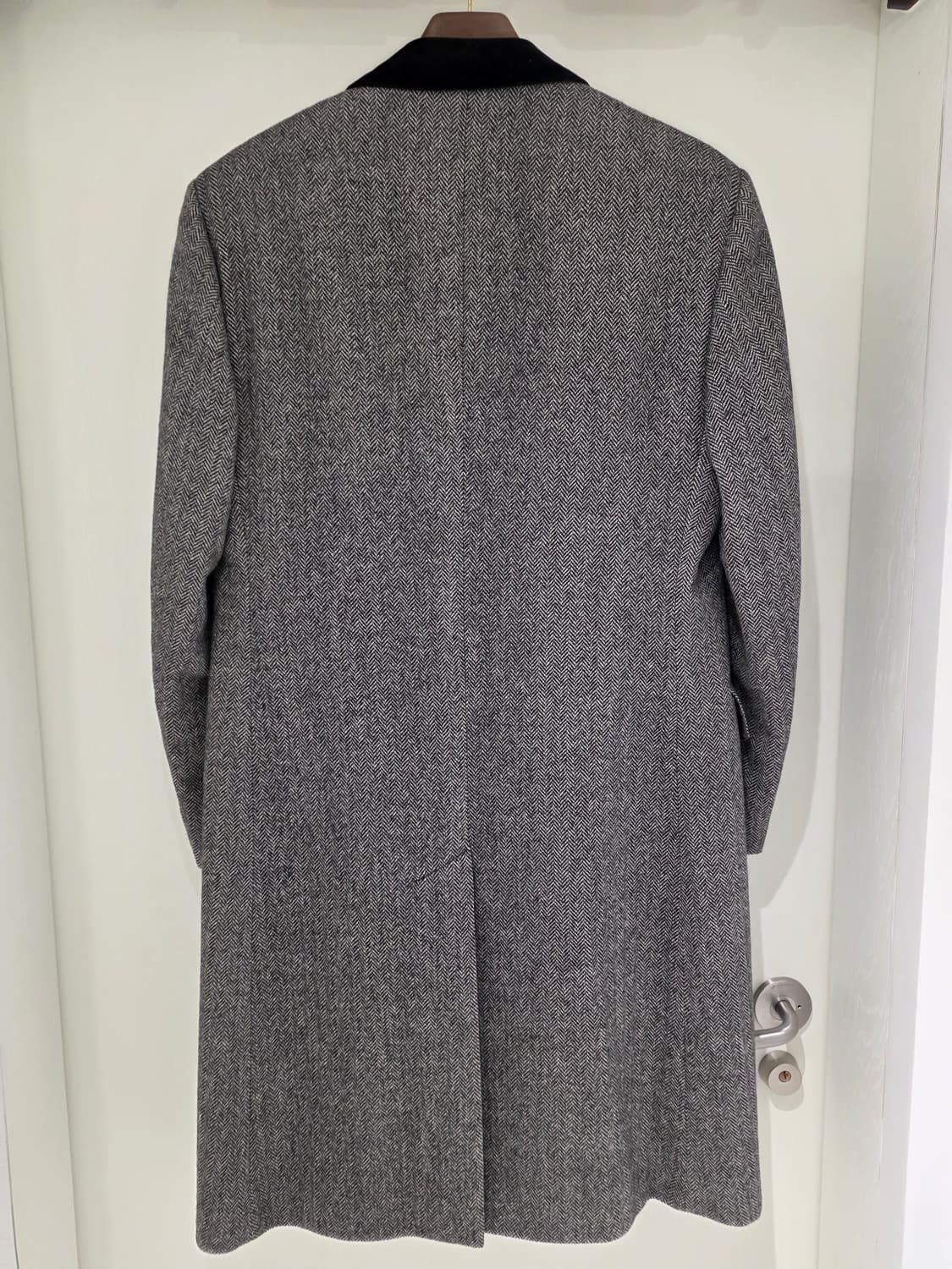 아쿠아스큐텀 더블브레스티드 헤링본 코트 상품이미지2