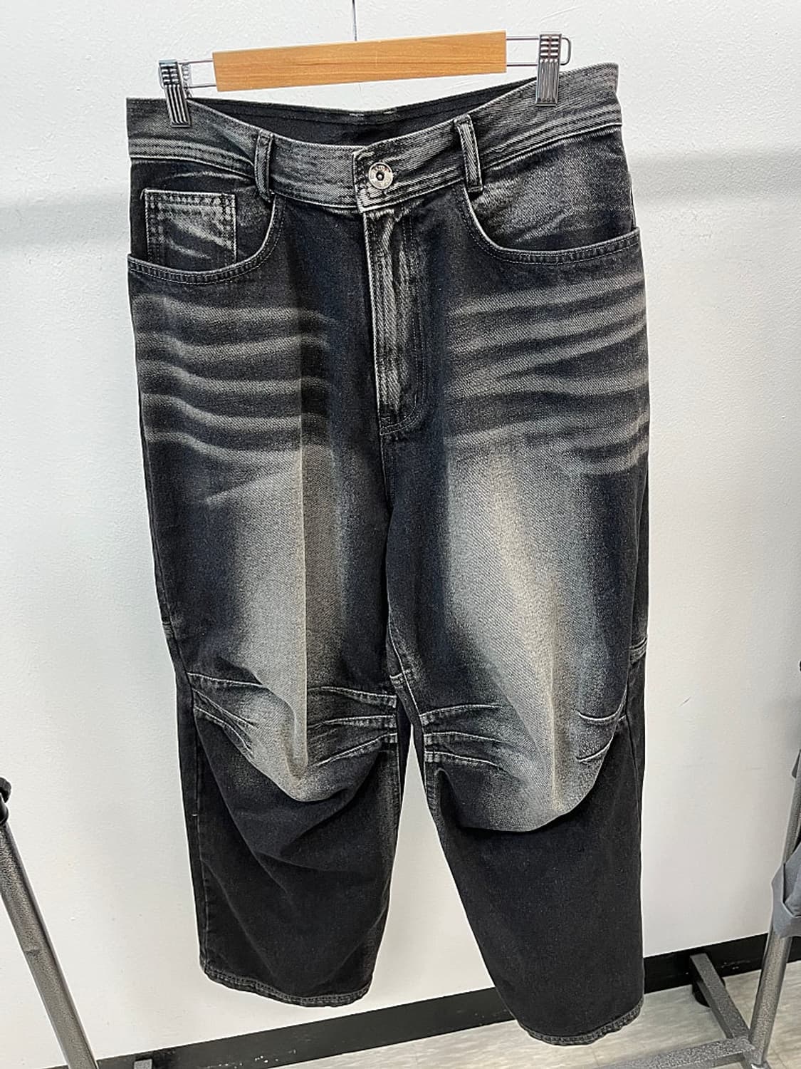 L) BLR 더블 트라이던트 워시드 와이드 데님 팬츠 상품이미지3