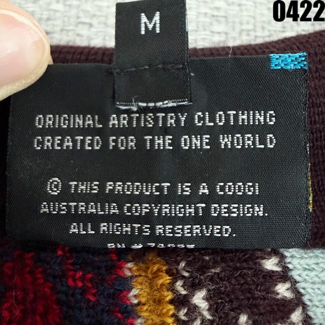 COOGI Australia 울 니트 카라 티셔츠 M 0422 상품이미지5