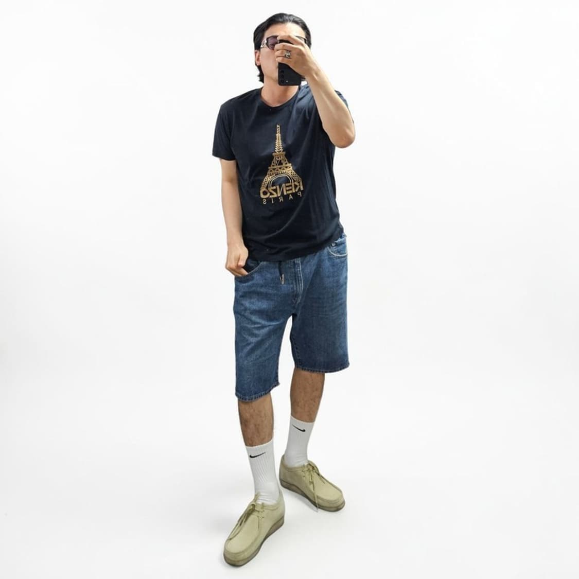 겐조 에펠탑 자수 반팔티 M0478 상품이미지2