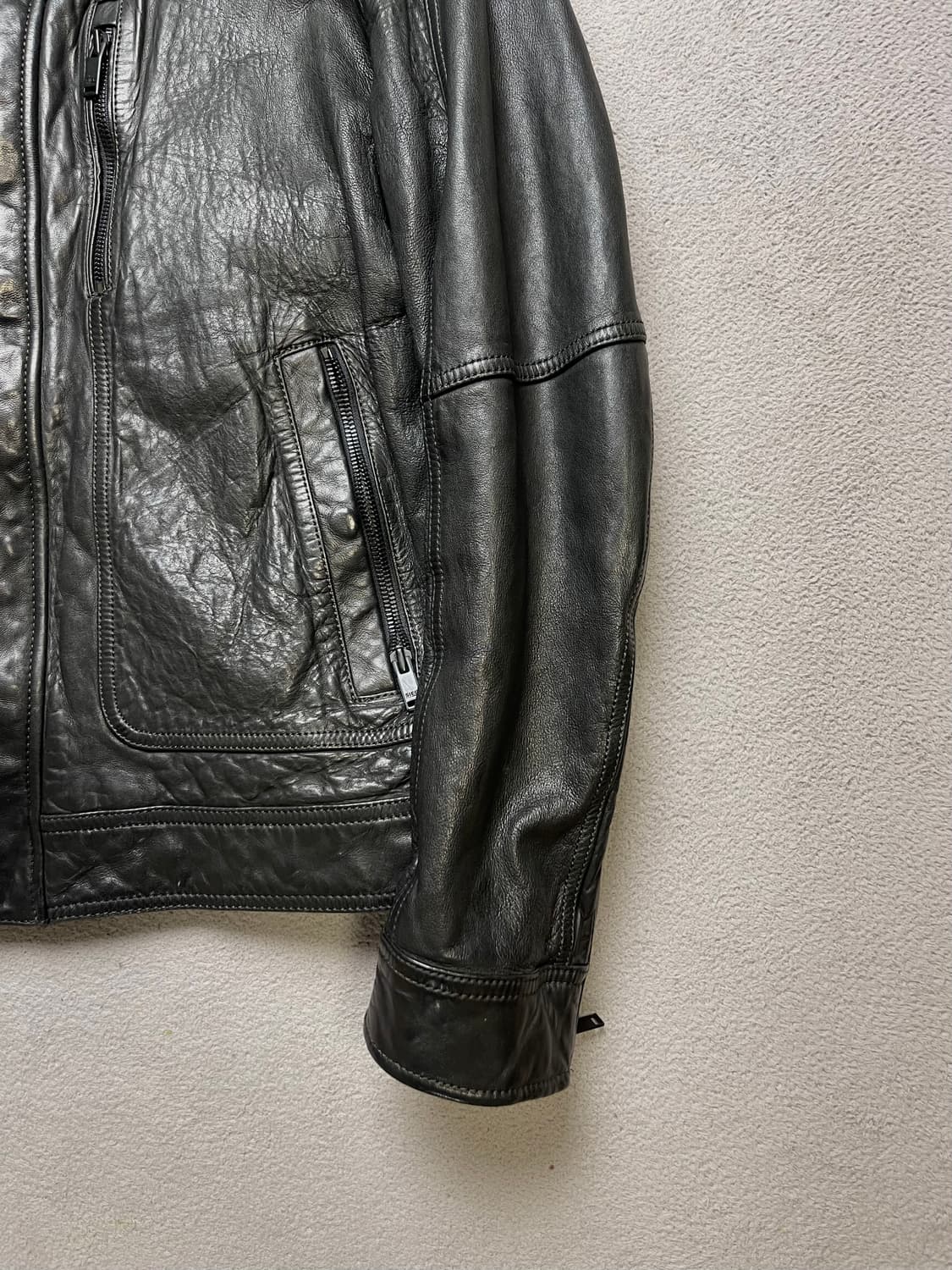 [택110] SIEG 지이크 양가죽자켓 -105-110slim 상품이미지8