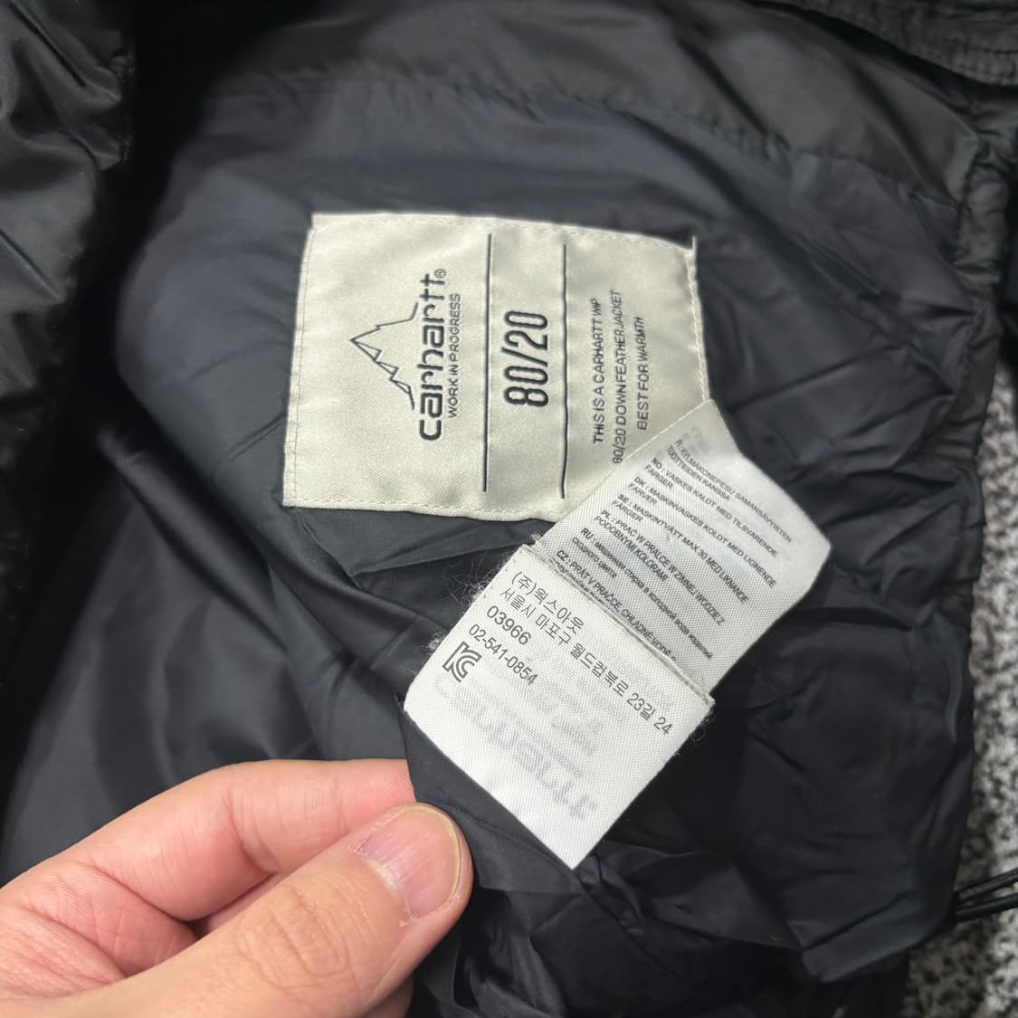 [W] 칼하트 WIP deming 다운 자켓 (XS) 상품이미지5
