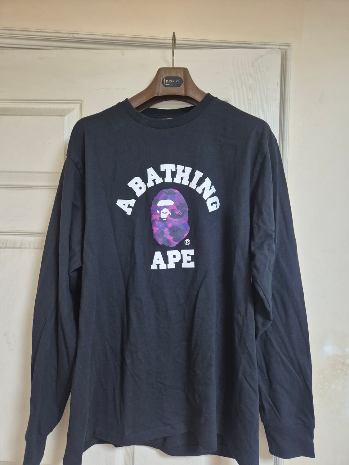 BAPE 베이프 컬리지 롱슬리브 블랙 XXL 상품이미지2