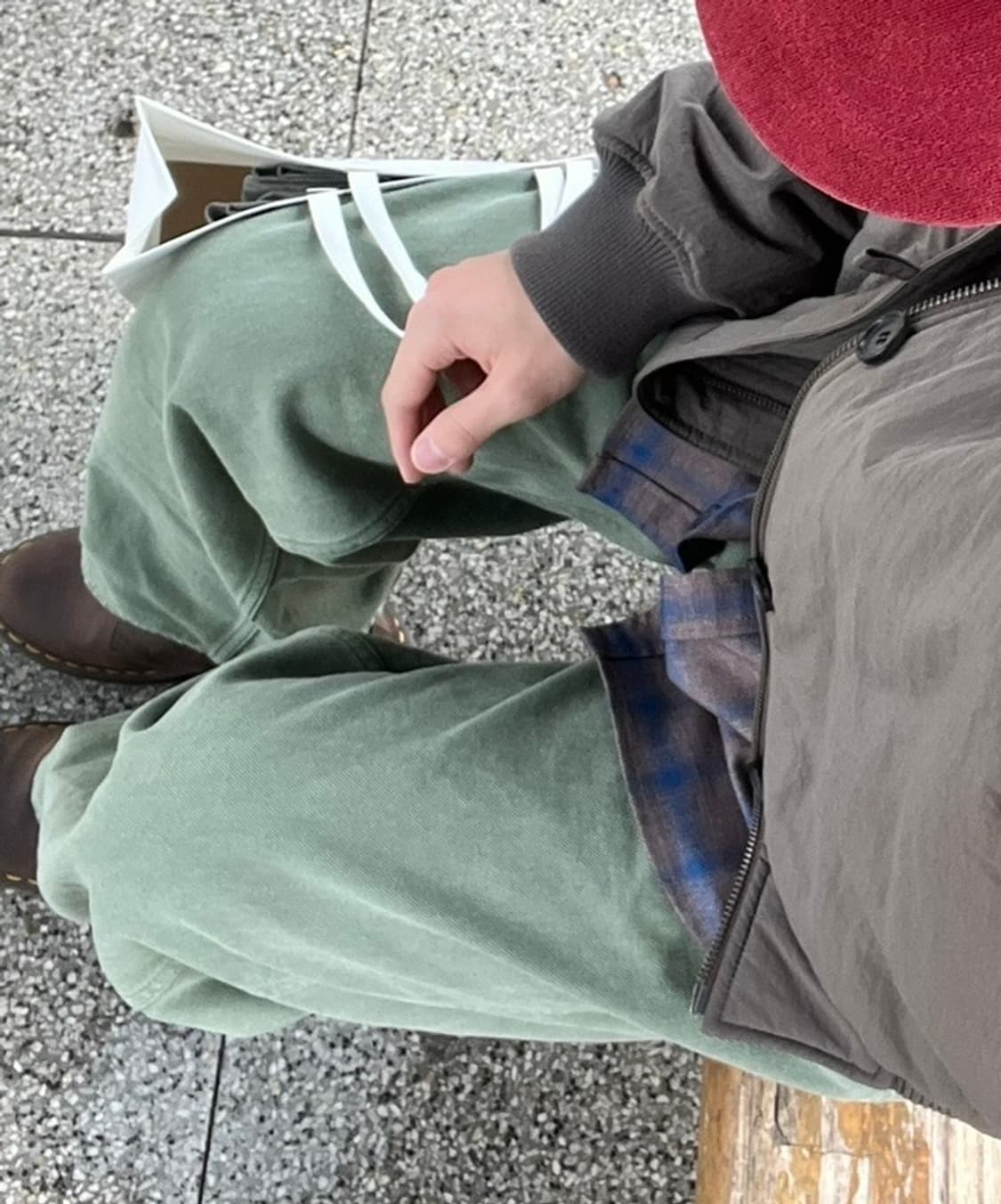 Wide Dyeing Denim Pants [Grass] 상품이미지1