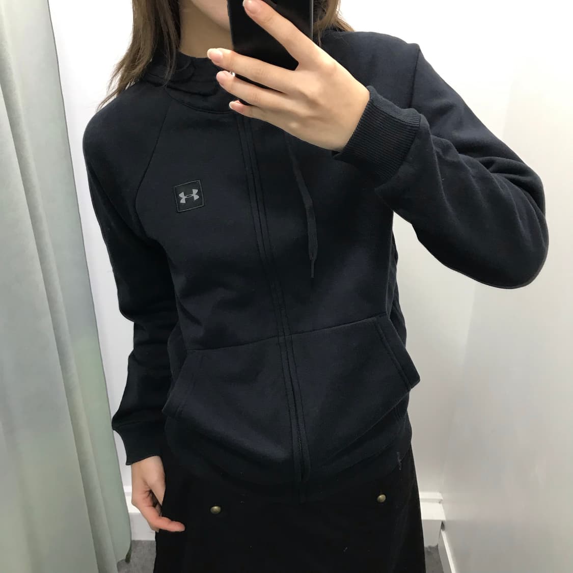 언더아머 블랙 후드집업 상품이미지1