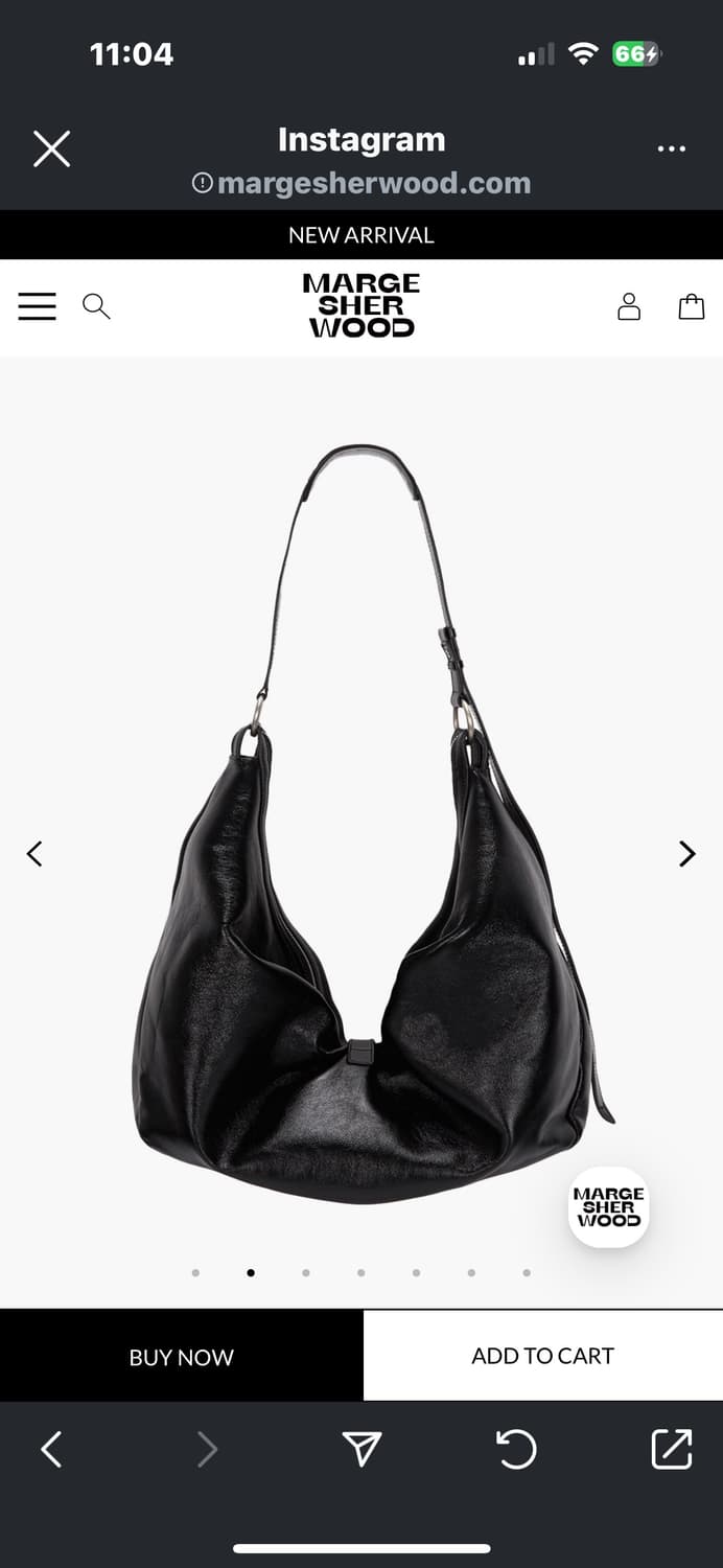 미개봉 새상품 : 마지셔우드 BELTED HOBO_black 상품이미지2