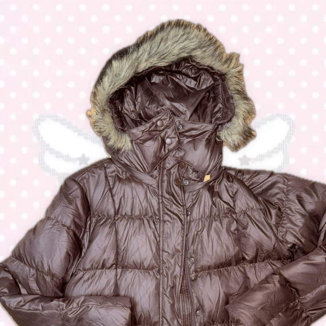 초코맛 모리걸 데일리 브라운 야상 퍼 후드 패딩 아우터 상품이미지1