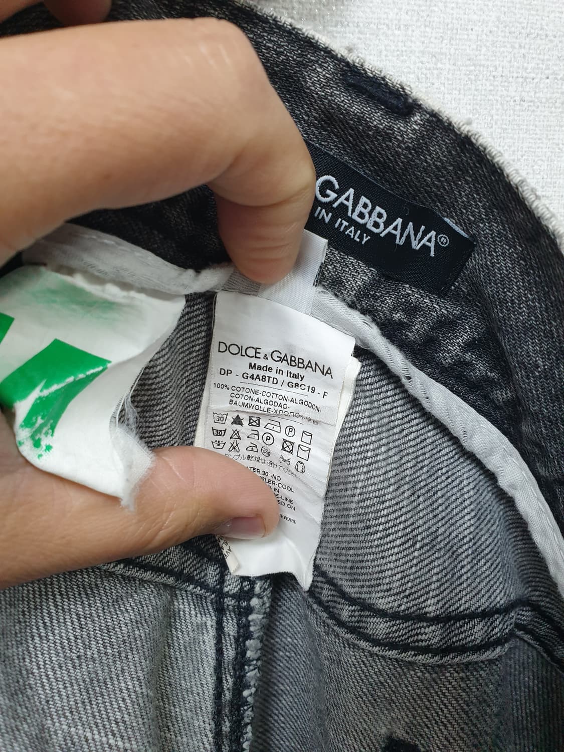 [48/정품] 돌체앤가바나 백플레이트 워싱진 상품이미지10